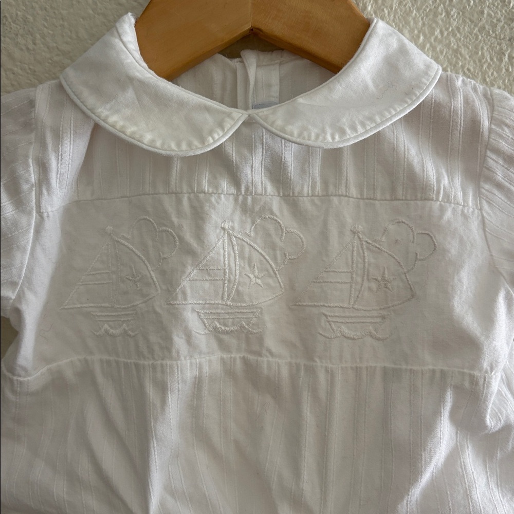Patsy Aiken Two Piece Embroidered Boat Set - Picture 2 of 3